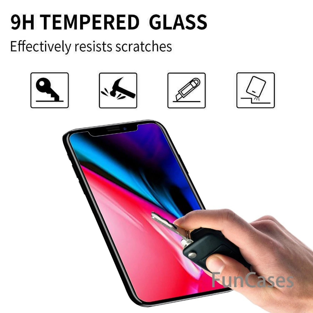 Закаленное стекло для iPhone XSMax X 9 H Защитная пленка экрана Защитное XS Max XR