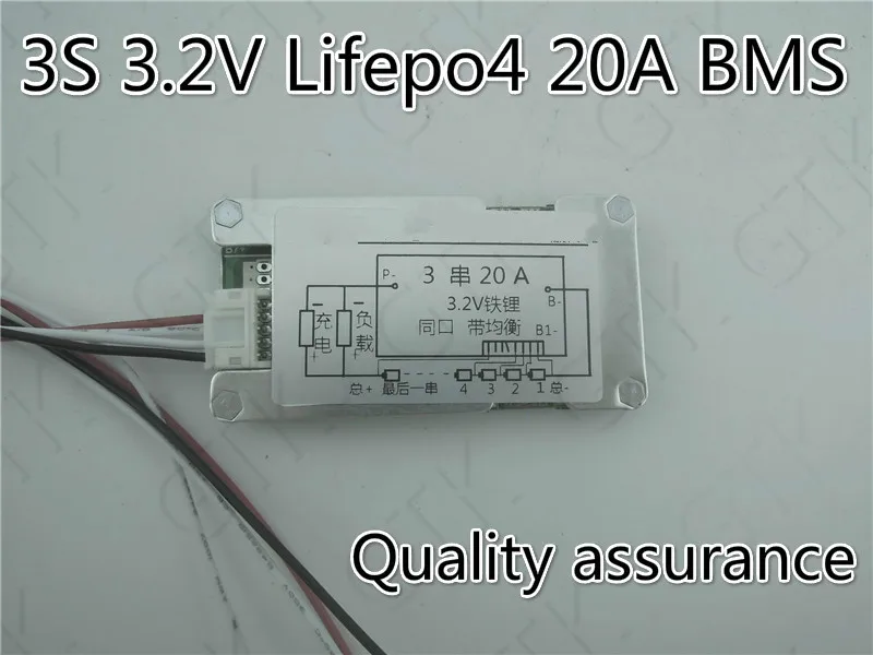 Защитная плата BMS 3S для батареи Lifepo4 9 В 20 А PCM 3s батарея защитная bms pcm 6 в 20A lifepo4 10 8 11