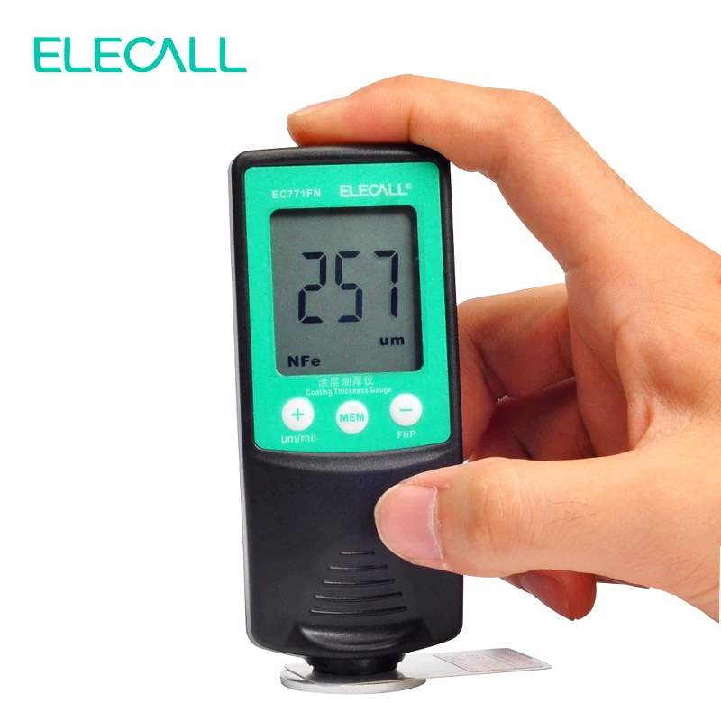 ELECALL EC771N Digital Thickness Gauge Coating Meter Width Measuring Instrument Paint Electroplated Measure | Инструменты