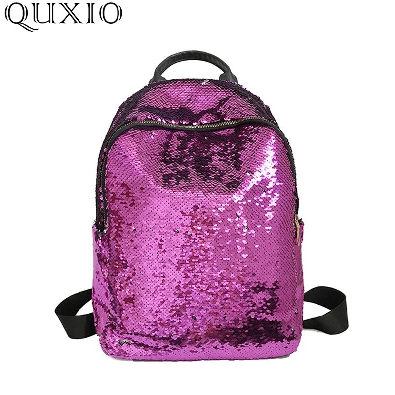 Блестящий женский рюкзак с блестками большая вместительность Mochila Feminina 2021