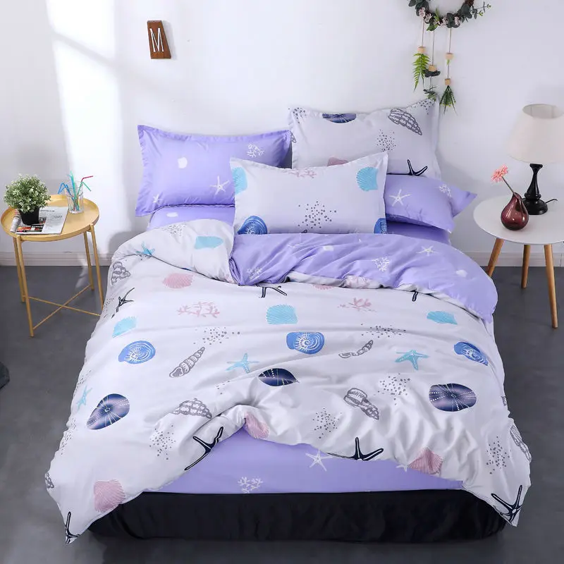 Набор постельного белья с серым леопардовым принтом Одноместный полный