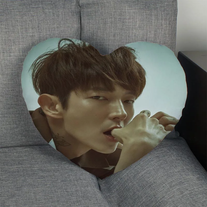 Kpop чехол для подушки LEE JOON GI в форме сердца на заказ молнии Просто без сердечника
