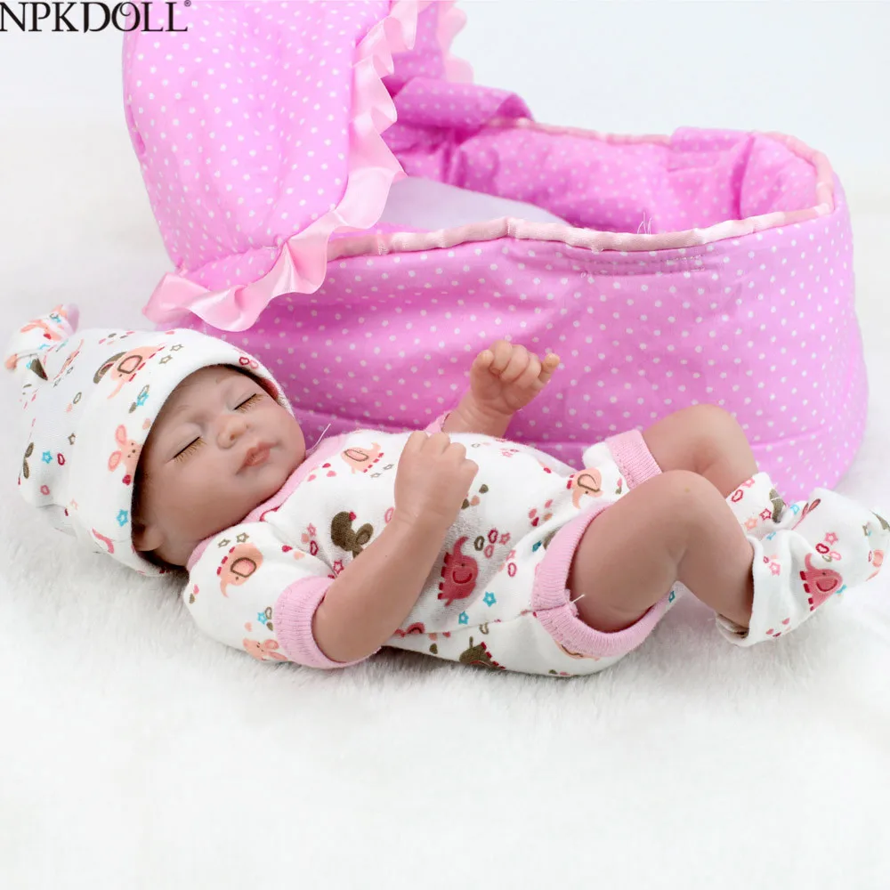 NPKDOLL 10 дюймов кукла для новорожденных Силиконовые Детские игрушки девочек 2 года