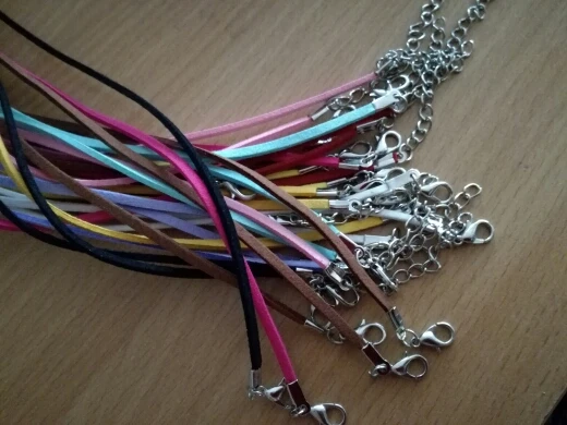 Замшевый шнур 27 мм 30 шт./лот разноцветный корейский бархатный ожерелье веревка: 45