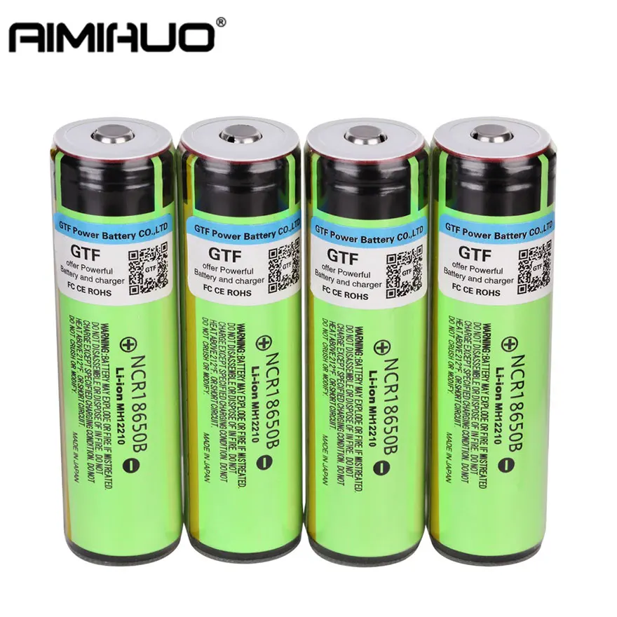 6 шт. 100% Оригинальный NCR18650B 18650 Аккумулятор для Panasonic 3 7 V 3400mah литий ионный