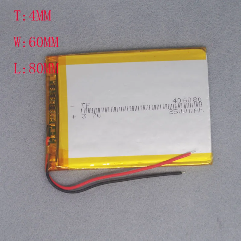 Встроенный 3 7 в полимерный литиевый аккумулятор 406080 Patriot M608 Tablet PC M60 M603