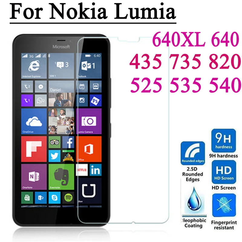 HD Прозрачная Взрывозащищенная пленка из закаленного стекла для Nokia Microsoft Lumia 640XL 640