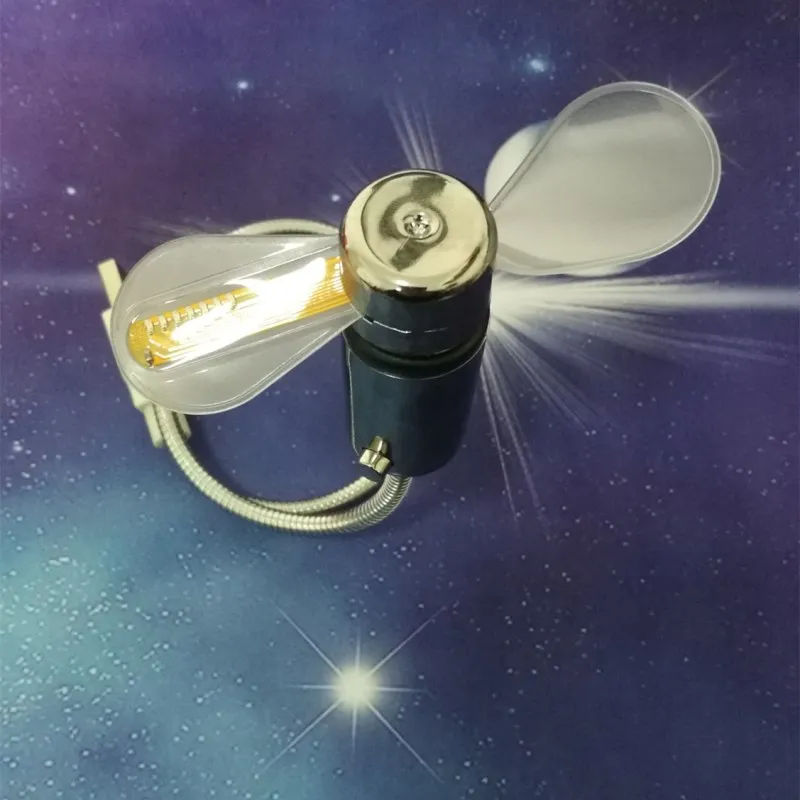 USB вентиляторы дисплей температуры креативный подарок светодиодный светильник