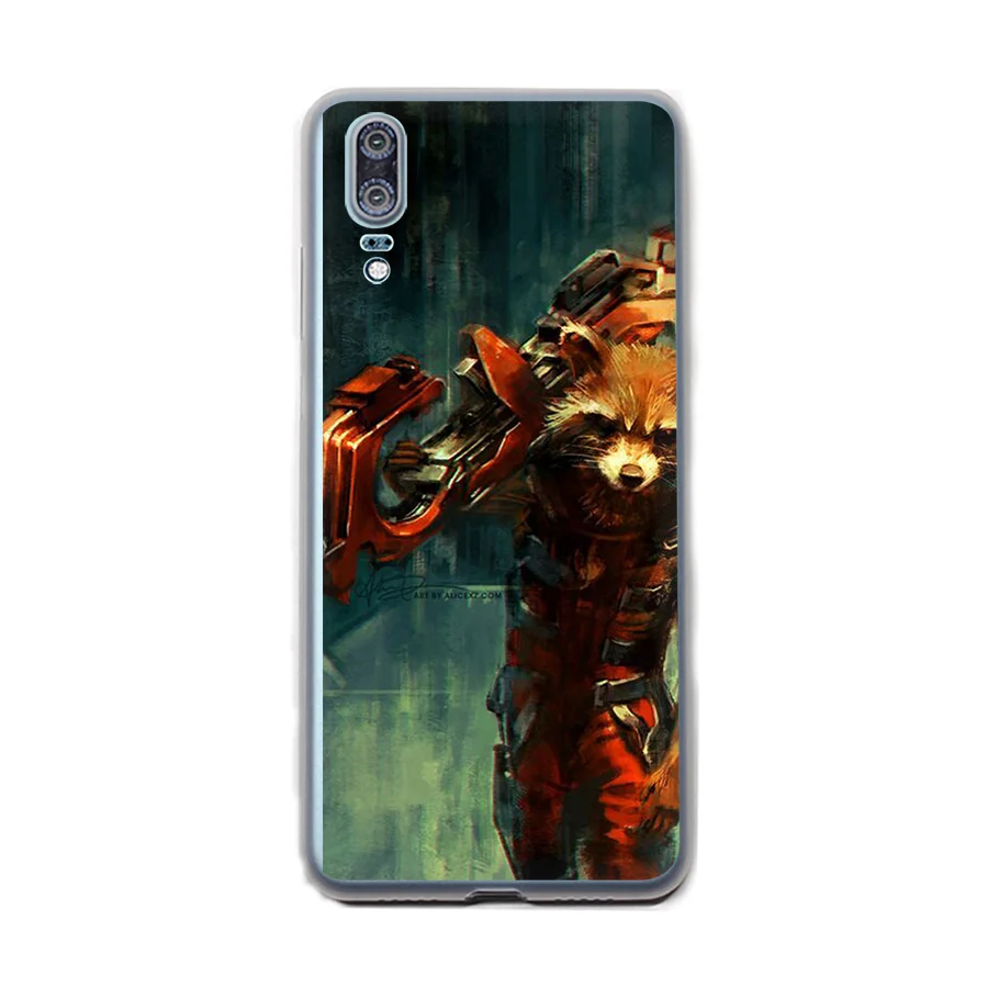 Чехол для телефона Guardian Rocket енот Huawei P8 P9 P10 P20 Pro Lite 2015 2016 2017 Mini Plus Note 8 9 P Smart |