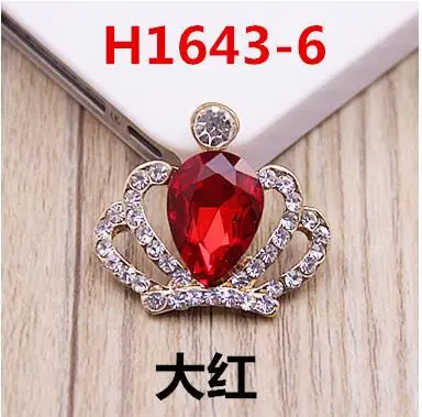 100 шт. Бесплатная доставка Хрустальная корона тиара плоская задняя часть