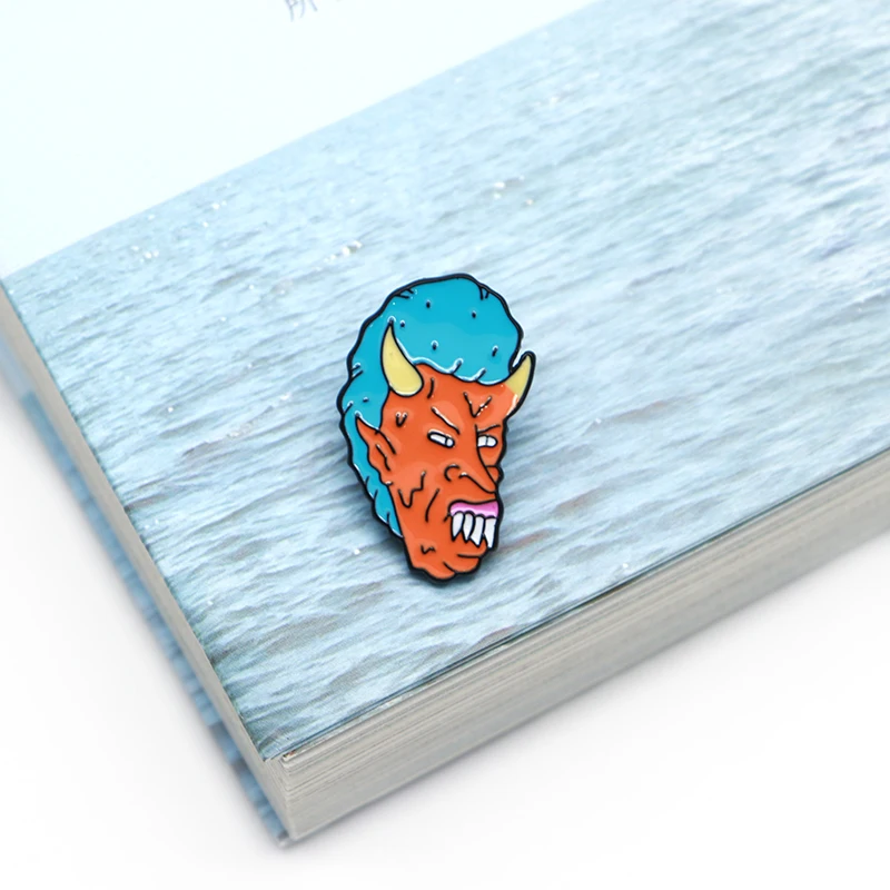 30 шт./лот броши для Хэллоуина DEMON BUTTHEAD BEAVIS эмалированные булавки для детей нагрудные булавки "Сумка" джинсовая куртка женская брошь значок SC4390