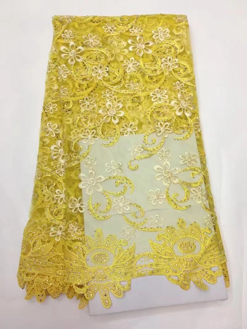 Последние французские кружева 2017 Синий свадебный камни высокое качество