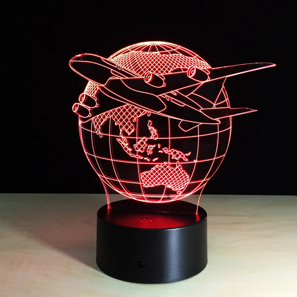 Светодиодный настенный 3d светильник с питанием от Usb лампа на батарейках для
