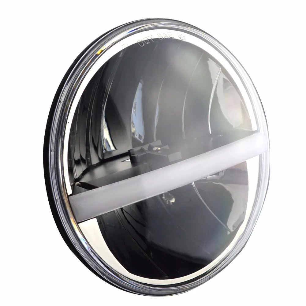 Круглые светодиодные фары DRL 7 дюймов и поворотные огни янтарного цвета подходят