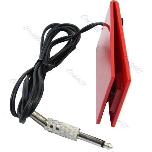 Красная акриловая татуировочная машина ножной переключатель блок питания