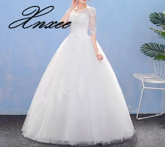

2020 new summer Qi Lace dress one word shoulder sleeve large size female
