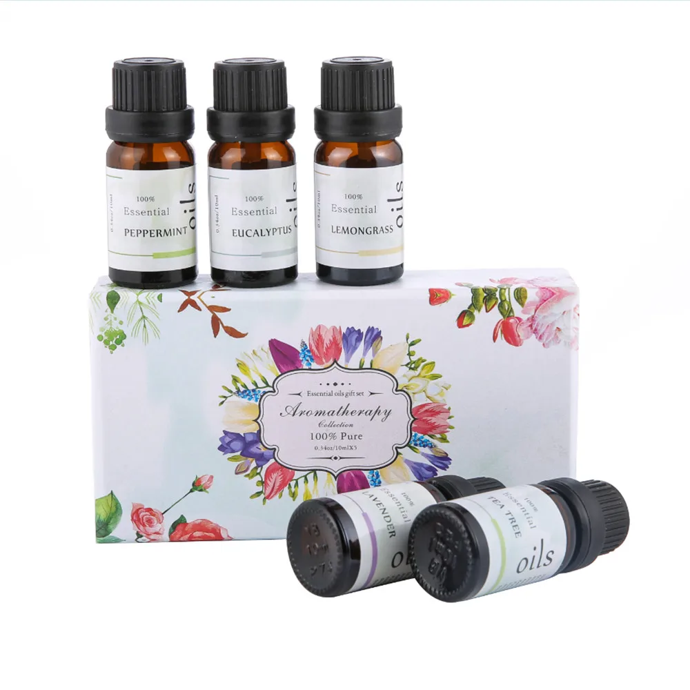 

5pcs/lot Essential Oils for aroma diffuser air Humidifier Aromatherapy Water-soluble Oil