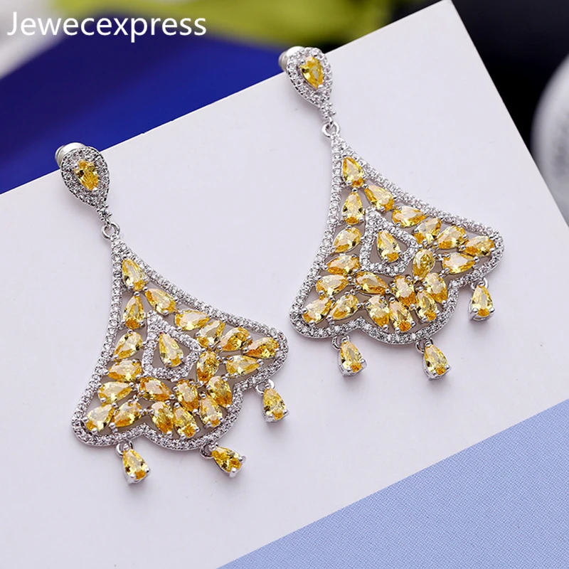 Jewecexpress S925silver иглы blink zircon серьги | Украшения и аксессуары