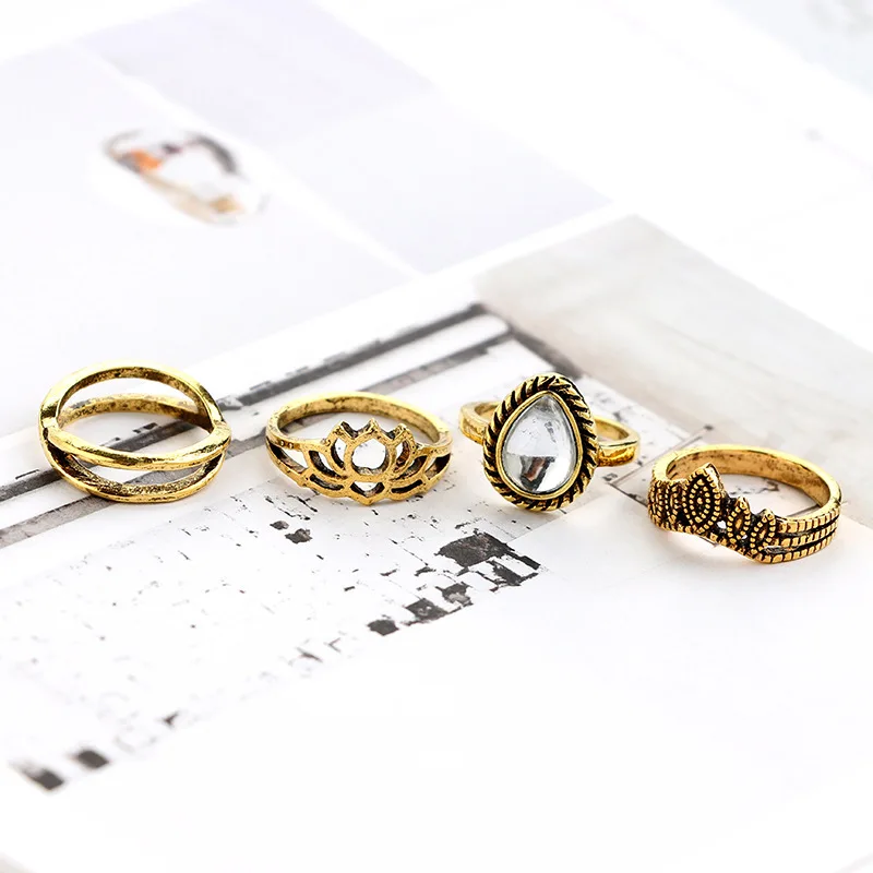 Anillos acero inoxidable mujer богемный anelli donna набор серебряных колец кольца для женщин