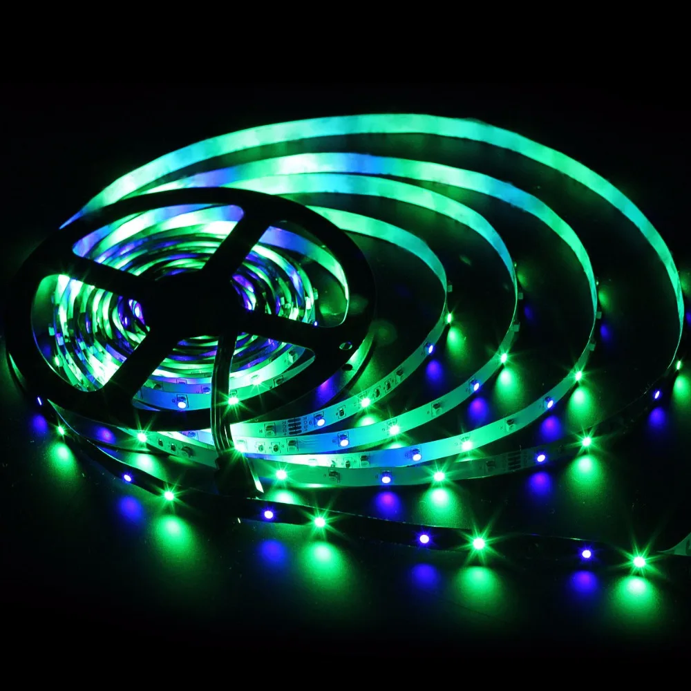 Комплект светодиодных лент Dream RGB SMD 3528 5 м 300 светодиодный s DC 12 В гибкий Сказочный светильник с ИК-пультом дистанционного управления 24 Вт адаптер питания