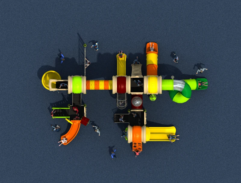 CE/TUV/SGS Пластик школьная площадка парк для детей наружный слайд YLW 1733|playground park|school