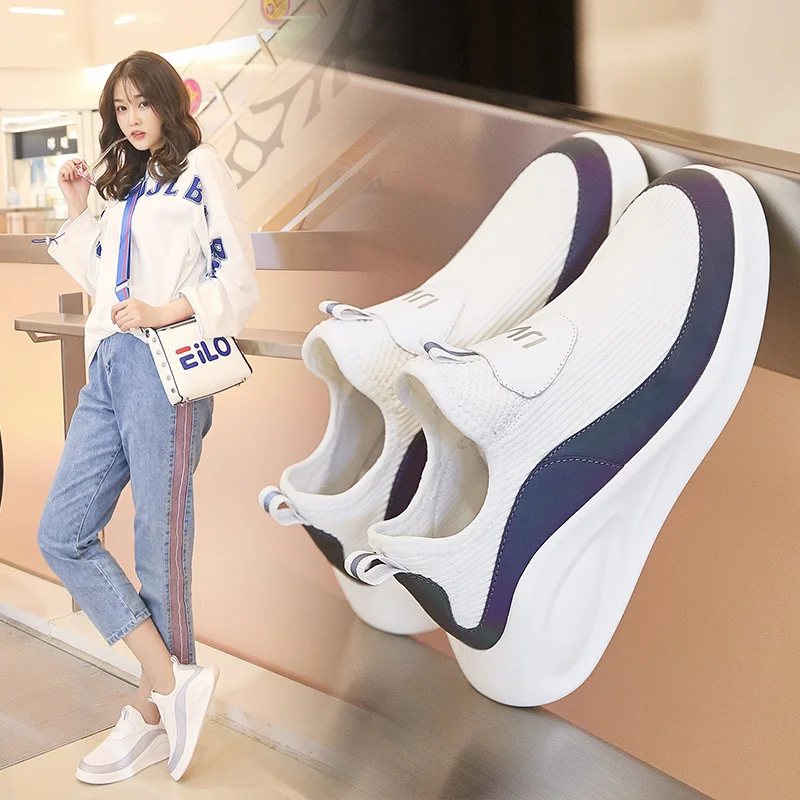 Spring New New Women's Vulcanized Shoes Fashion Wild Casual Sports Shoes Women Comfortable Breathable Mesh Women's Shoes