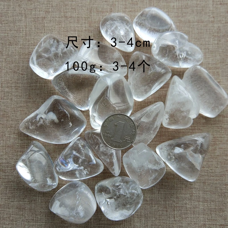 100 г Натуральные Большие кусочки белого хрустального гравия зернистый цветочный