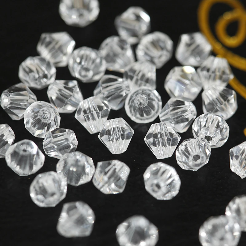 Все Цвета & смесь цветов 4 мм 6 прозрачный белый Bicone beads Стекло кристалл для нашивки