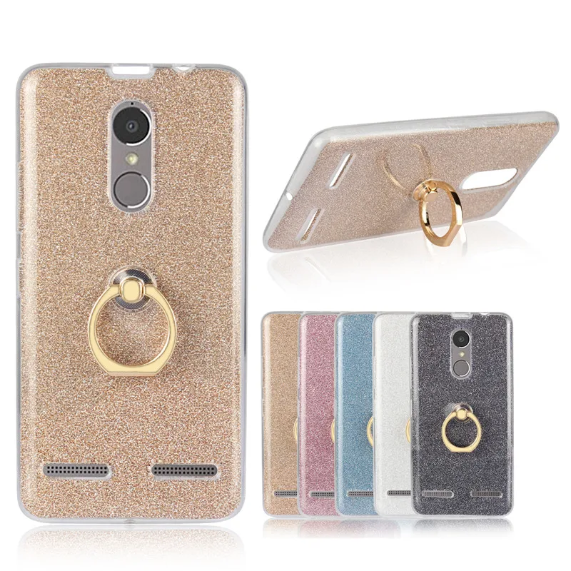 For Lenovo K6 Power K33a42 case TPU Silicone ShockProof Protective Back Cover K33a48 Vibe phone Ring bracket |