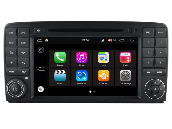 S190 Android 7.1 car dvd gps For Benz R class R320 R350 R500 2006-2013 Car Audio player navigation head unit device BT WIFI 3G | Автомобили