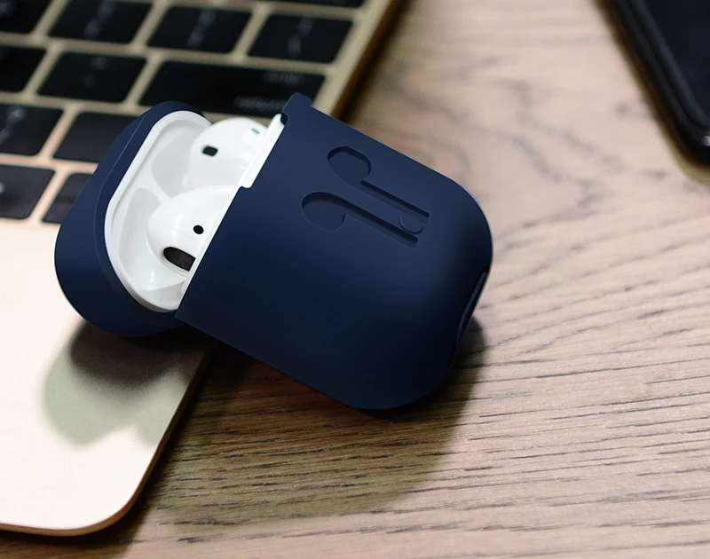 HLTON Мягкий силиконовый чехол для наушников для Apple Airpods противоударный чехол Аксессуары для наушников ультра тонкий защитный чехол
