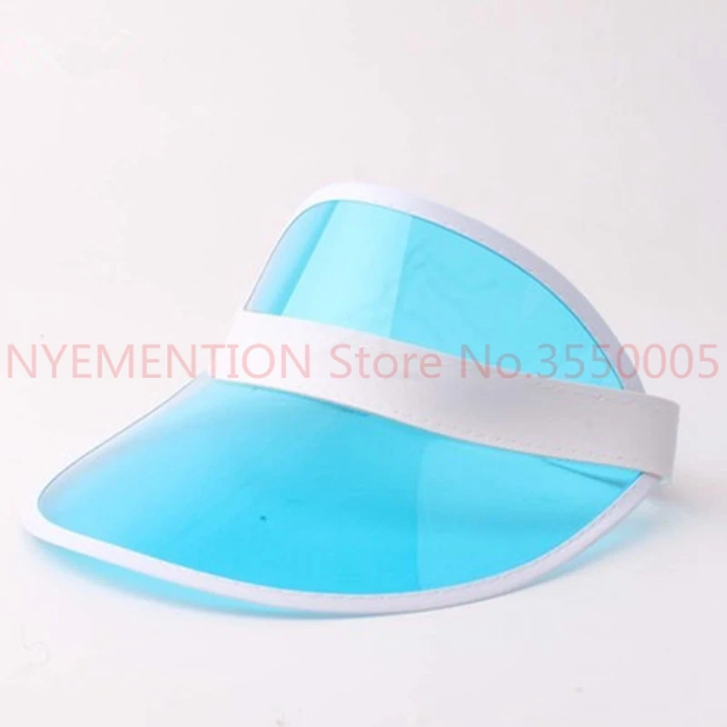 Summer holiday Neon rave sun shade retro party cap plastic visor hat festival fancy dress poker headband 20pcs | Аксессуары для