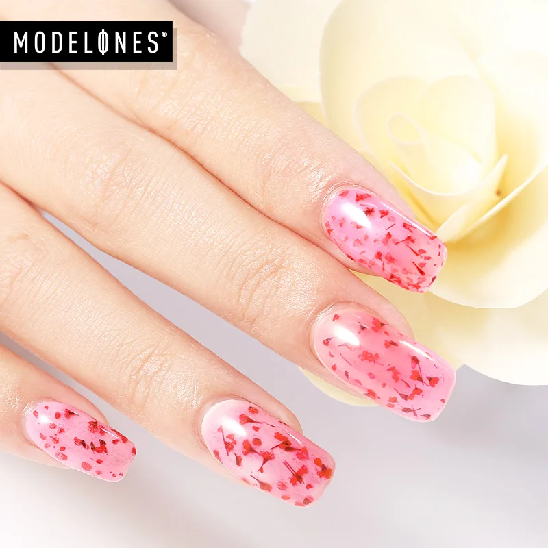 Modelones 2 шт./лот сушеные цветы УФ Гель лак Полупостоянный набор для ногтей