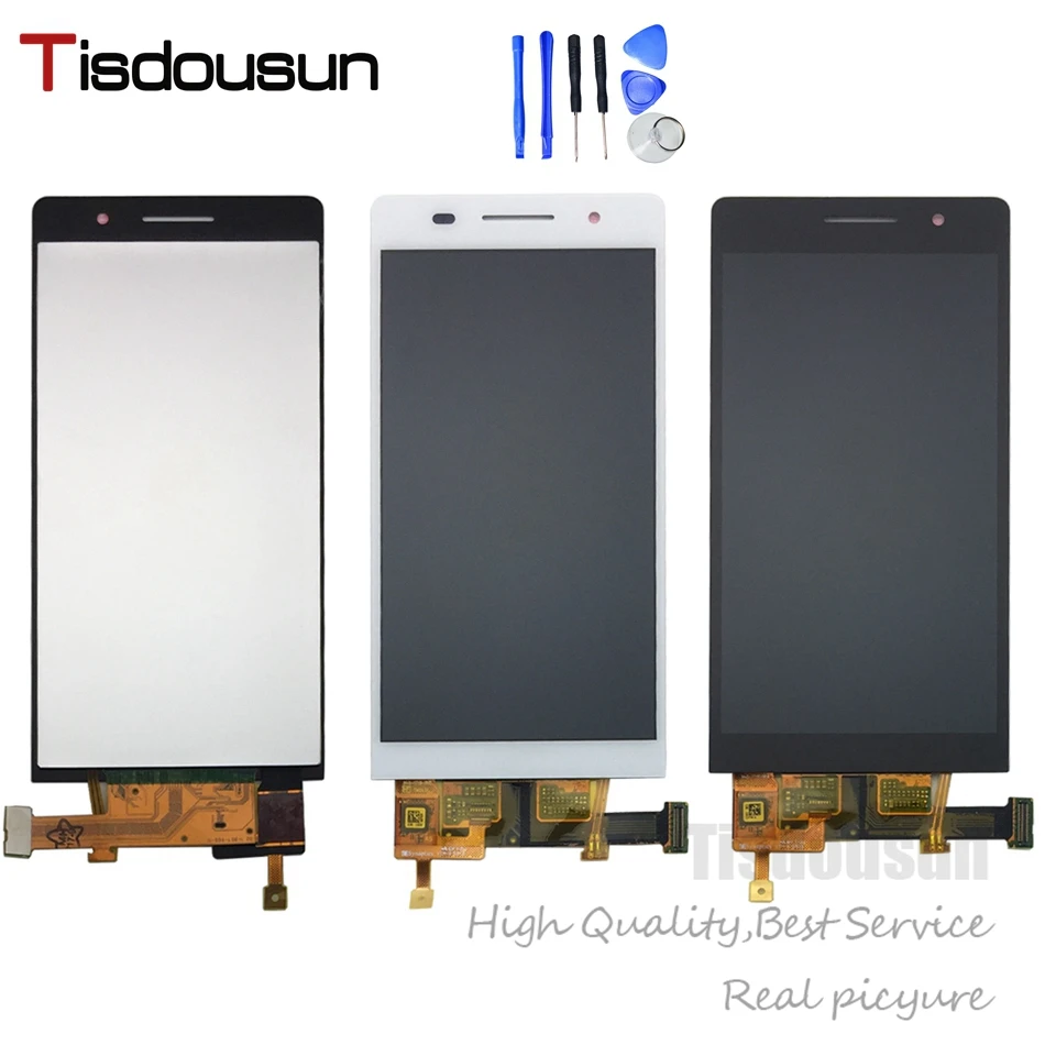 100% тестирование для Huawei P6 P6s ЖК дисплей + сенсорный экран дигитайзер стеклянная