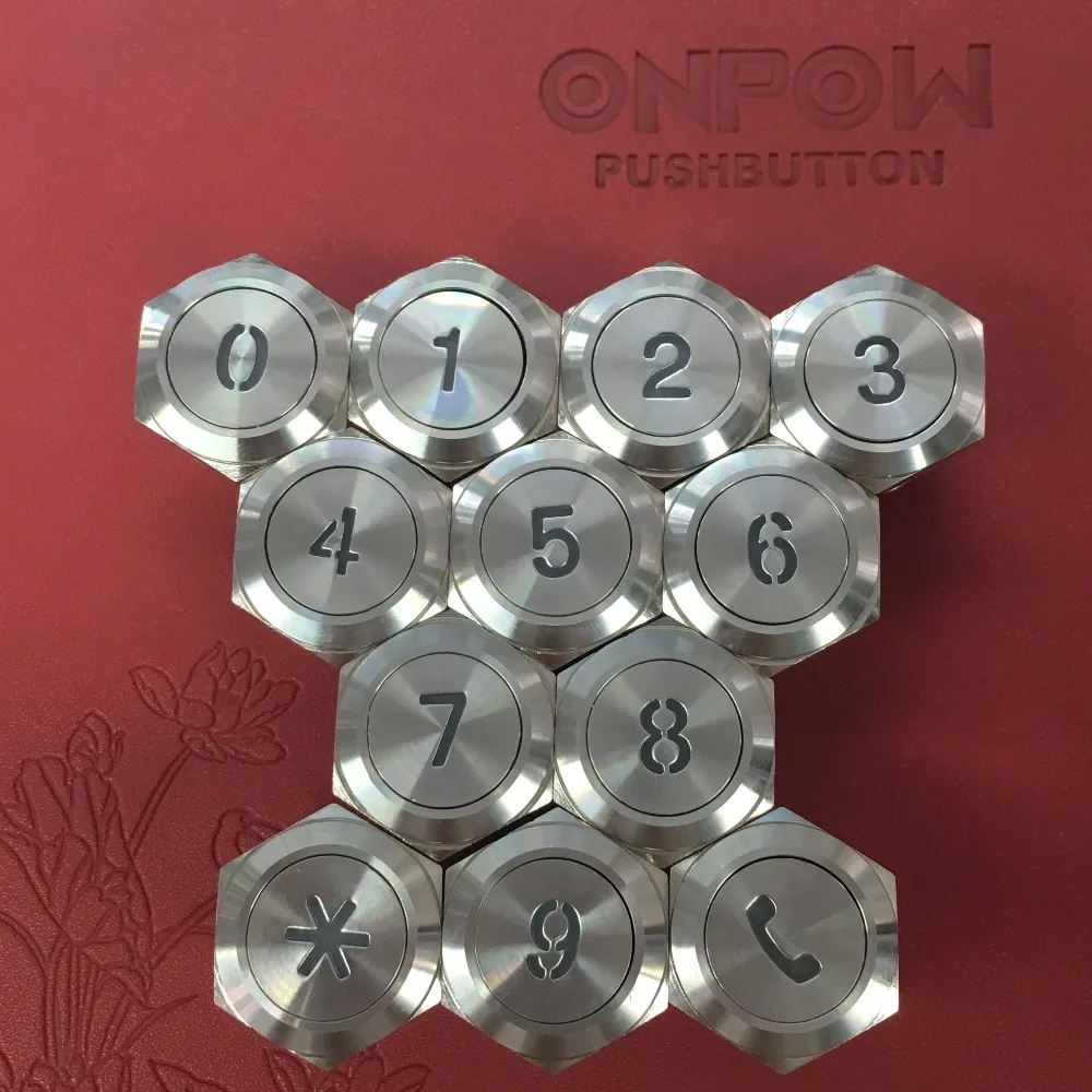 ONPOW 19 мм металлический Мгновенный кнопочный переключатель с подсветкой