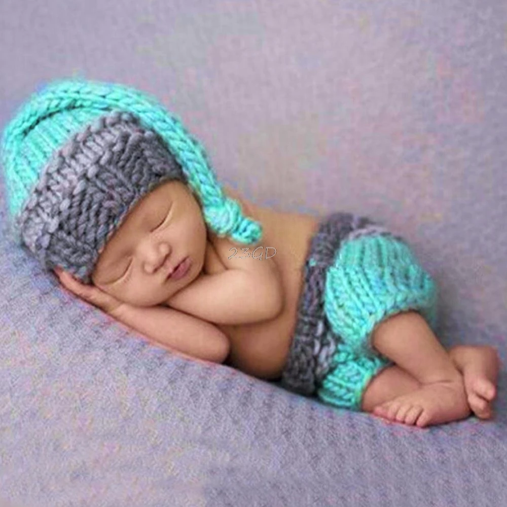 Beautiful Newborn Photo Props Baby Boy Girls Crochet Knit Costume Photography Prop Outfits | Детская одежда и обувь