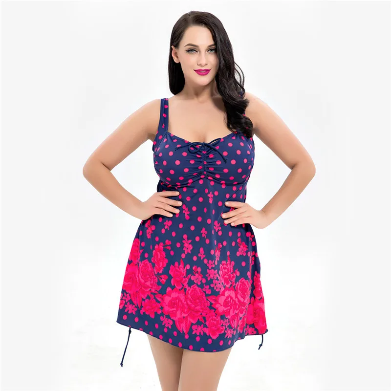 N81582 NODELAY/купальный костюм из двух предметов, юбка, одежда для плавания, женская пляжная одежда, купальный костюм с принтом на чашке EF, размера плюс, купальный костюм 6XL - Цвет: N81582