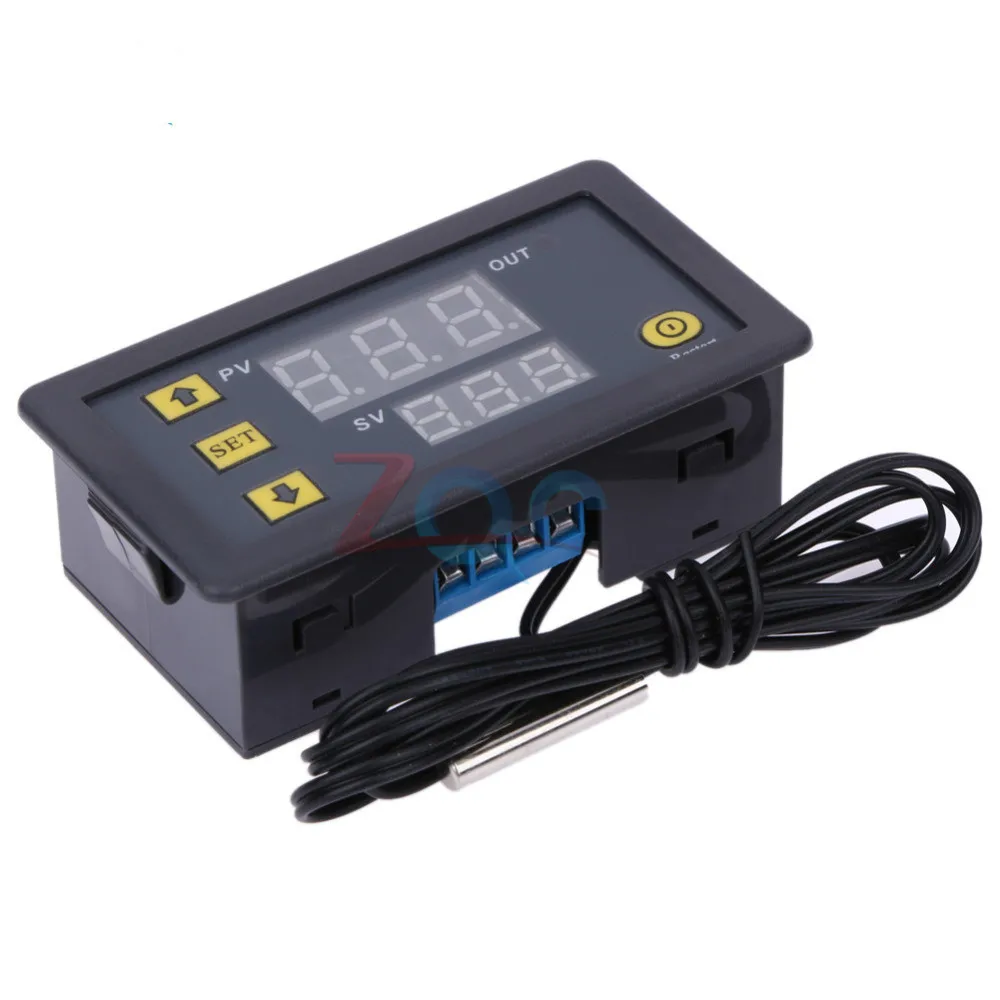 W3230 DC 12V цифровой термостат контроллер температуры красный и синий дисплей 20A 55 120