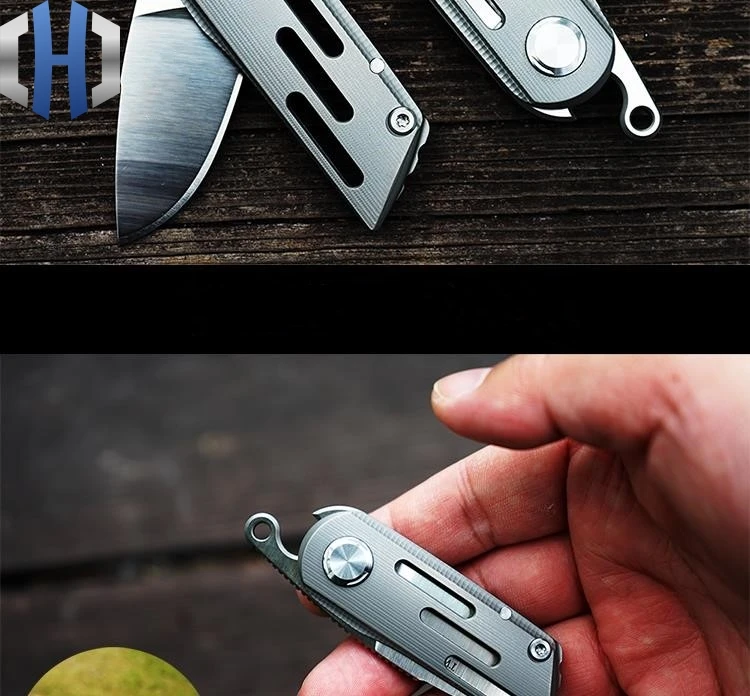 Мини M390 складной нож из порошковой стали, высокопрочный складной нож с самозащитой, небольшой инструмент для повседневного использования без блокировки