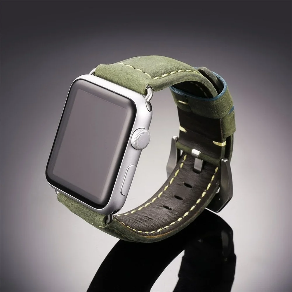 Ремешок JANSIN из натуральной кожи для Apple Watch серии 4 44 мм/40 мм ремешок iwatch 5 3 2 1 42 мм/38