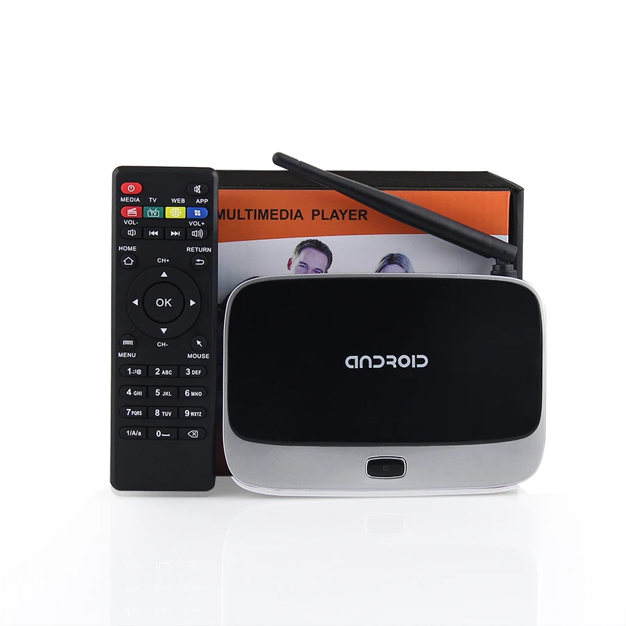 Доставка быстрая CS918 Quad core 2 ГБ/8 ГБ android tv box 1080 P HD Android 4.4 smart коробка Завод Прямых