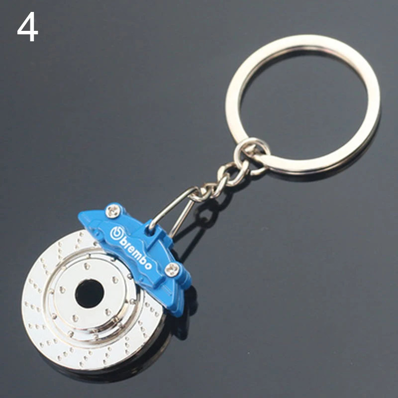 Модные Металл тормозной диск брелок вращающихся колеса кулон большой Для