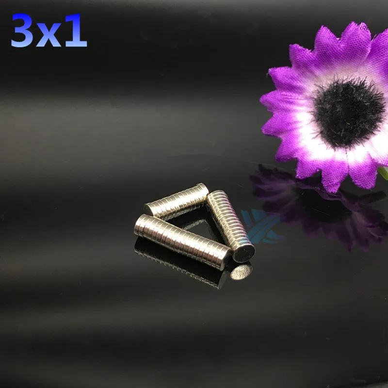 D3x1mm неодимовый магнит 50/100/200p редкоземельный маленький сильный Круглый постоянный холодильник Электромагнит оптом NdFeB никель магнитный d