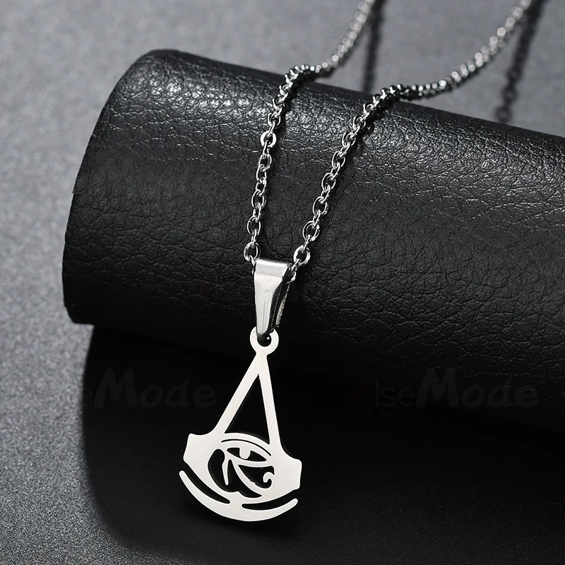 Ожерелье ELSEMOD с подвеской из нержавеющей стали и титана золотого цвета|Ожерелья