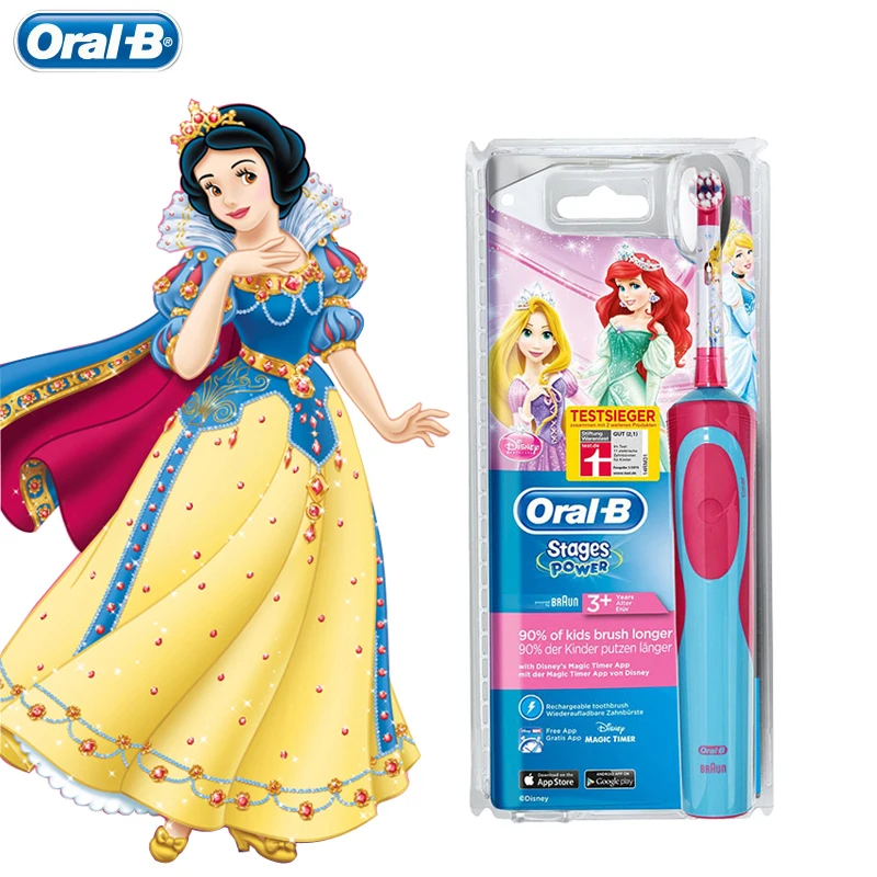 

Oral B Children Electric Toothbrush Oral Care Soft Bristle Kids Magic Time With 1 Tooth brush Waterproof Ages 3+