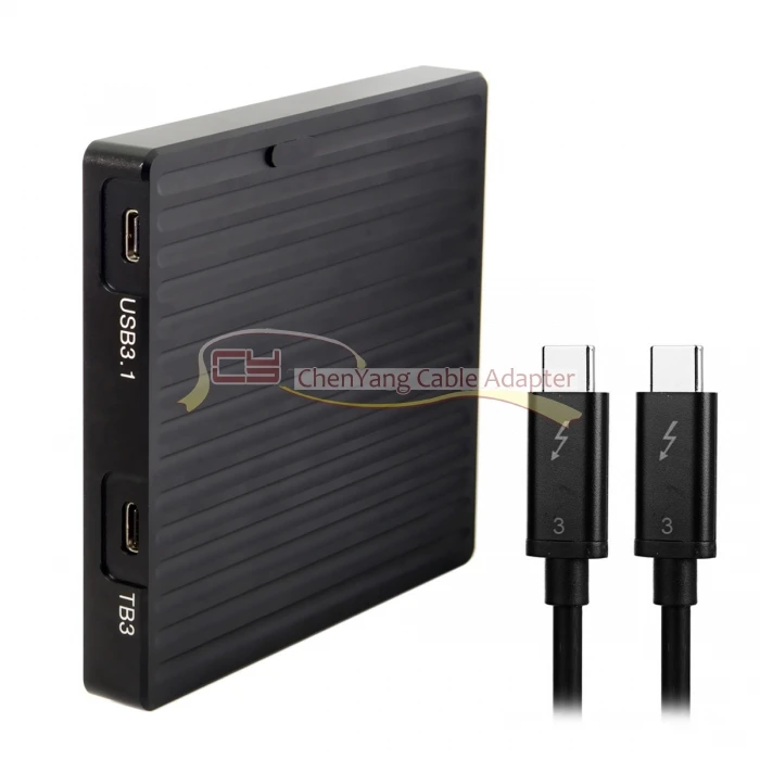 Корпус картриджа SSD Thunderbolt 3 & USB3.1 Type C и USB 0 2 к PCI Express E NVME NGFF M key|Компьютерные кабели