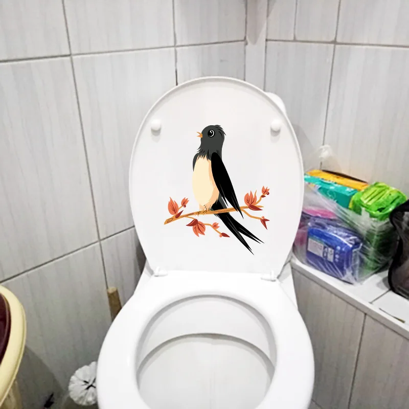 YOJA 18x21 6 см на ветке Забавный Туалет милое животное детская комната Настенный