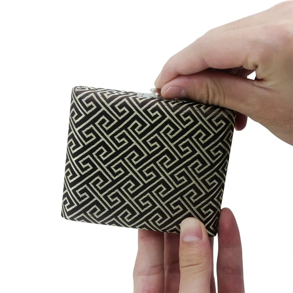 Деревянный Oboe Reed Чехол держатель коробка покрыта красивой тканью для 6 шт