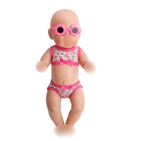 doll clothes simple swimsuit many style 2 pcs suit fit 43 cm baby dolls and 18 inch girl dolls accessories f166 f168