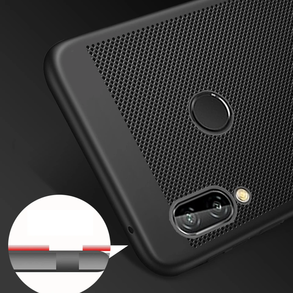 Сетка рассеивания тепла в Пластик чехол для huawei P20 Lite P10 P9 P8 Коврики размеры 9 и 10 Nova